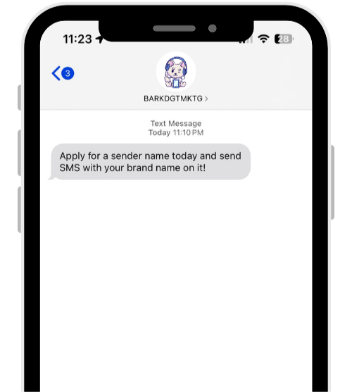Bark Digital Marketing Sendername